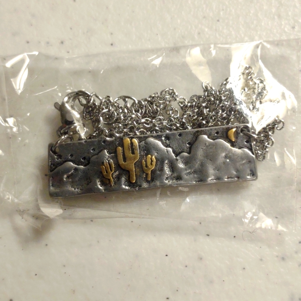 Desert landscape necklace